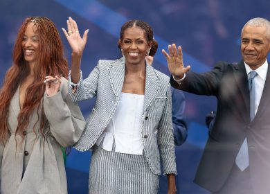 Michelle Obama's Baby Blue Manicure Gives Me Hope for a Pastel Nail Trend This Summer — See Photos