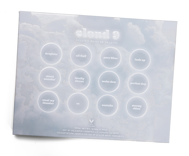 ColourPop Cloud 9 12-Pan Pressed Powder Shadow Palette