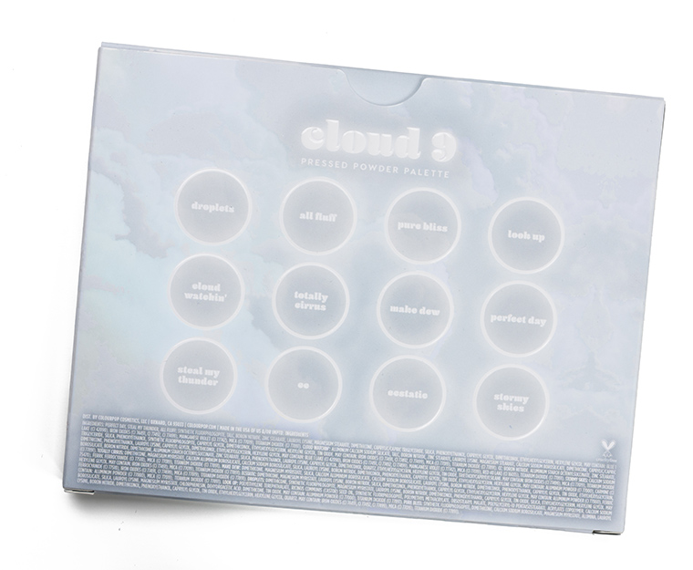 ColourPop Cloud 9 12-Pan Pressed Powder Shadow Palette